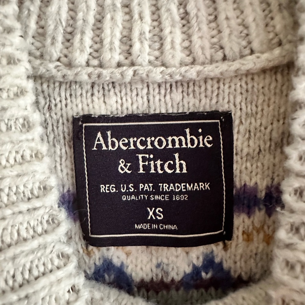 Abercrombie and Fitch Fair Isle Sweater,size XS - Picture 2 of 5